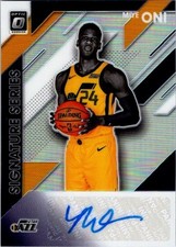 2019-20 Donruss Optic #SS-MON Miye Oni Signature Series Auto Utah Jazz Card