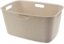 Curver Softex 45L Laundry Basket – Soft-Touch Texture, Lightweight, 4 Comfort Gr