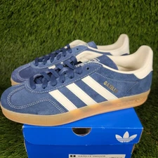Adidas Gazelle Indoor Mens Night Indigo Blue White Sneaker JQ8393 Originals