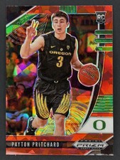 Payton Pritchard 2020 Panini Prizm Draft Picks Collegiate Red Ice - #36