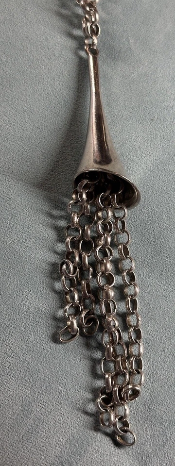 "Collar colgante Robert Lee Morris RLM Studio plata esterlina borla pesada 30""" Foto 3 de 4