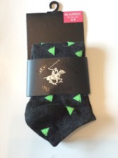 BEVERLY HILLS POLO CLUB 1 PAIR MEN'S BOYS DRESS SHOE SOCKS - SIZE 9-10.5