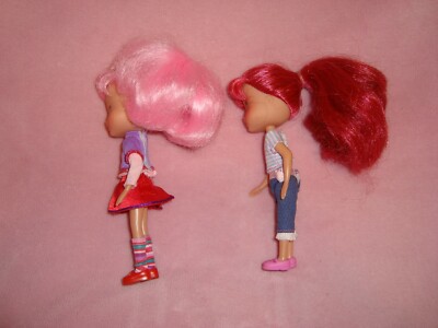 2006 Playmates Strawberry Shortcake & Crepe Suzette Doll Lot 6.5