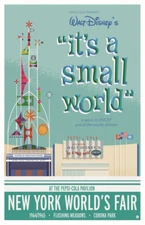 it's a small world New York World's Fair Unicef Pepsi Retro Poster 11x17 Disney