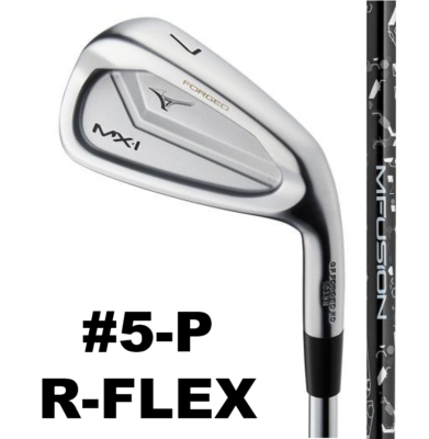 MIZUNO MX-I FORGED IRON SET 5-PW 22 MFUSION i GRAPHITE SHAFT R