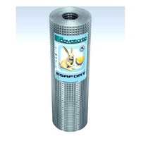 Rete Zincata Elettrosaldata Con Maglie Quadre 25 X H. 0,6 Mt - 19 X 19 Mm