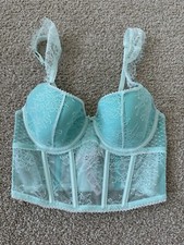 VS Victoria s Secret Bralette Size Small Teal Padded NWT