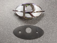 1971 1972 Buick Riviera Trunk Lock Bezel Gasket Key Hole Emblem Chrome 71 72