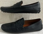Gucci 255350 Men’s Black Hilary Lux Diamanté Leather Driving Loafers G 9.5 US 10 — photo 2