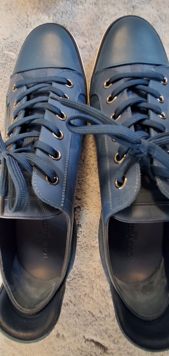Chaussures homme Louis Vuitton taille US 13 motif Damier cuir rare faites  main