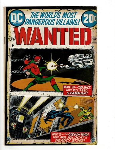 Wanted # 6 VF DC Comic Book Wildcat Starman The Mist Golden Wasp Batman Atom EJ8 - Picture 3 of 4