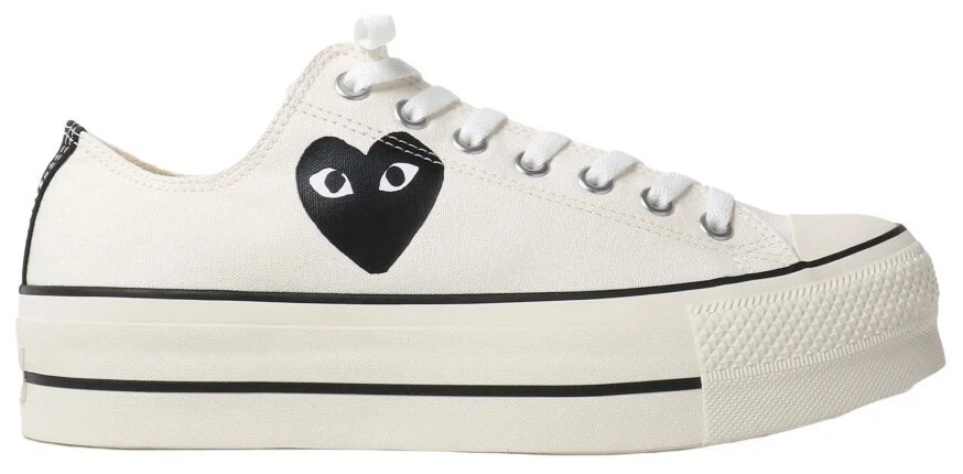 Comme des Garçons PLAY x Converse Jack Purcell Drizzle Black for