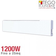 Radiatore elettrico svedese TEGO 1200W basso consumo | h. 20cm | fino 25 mq