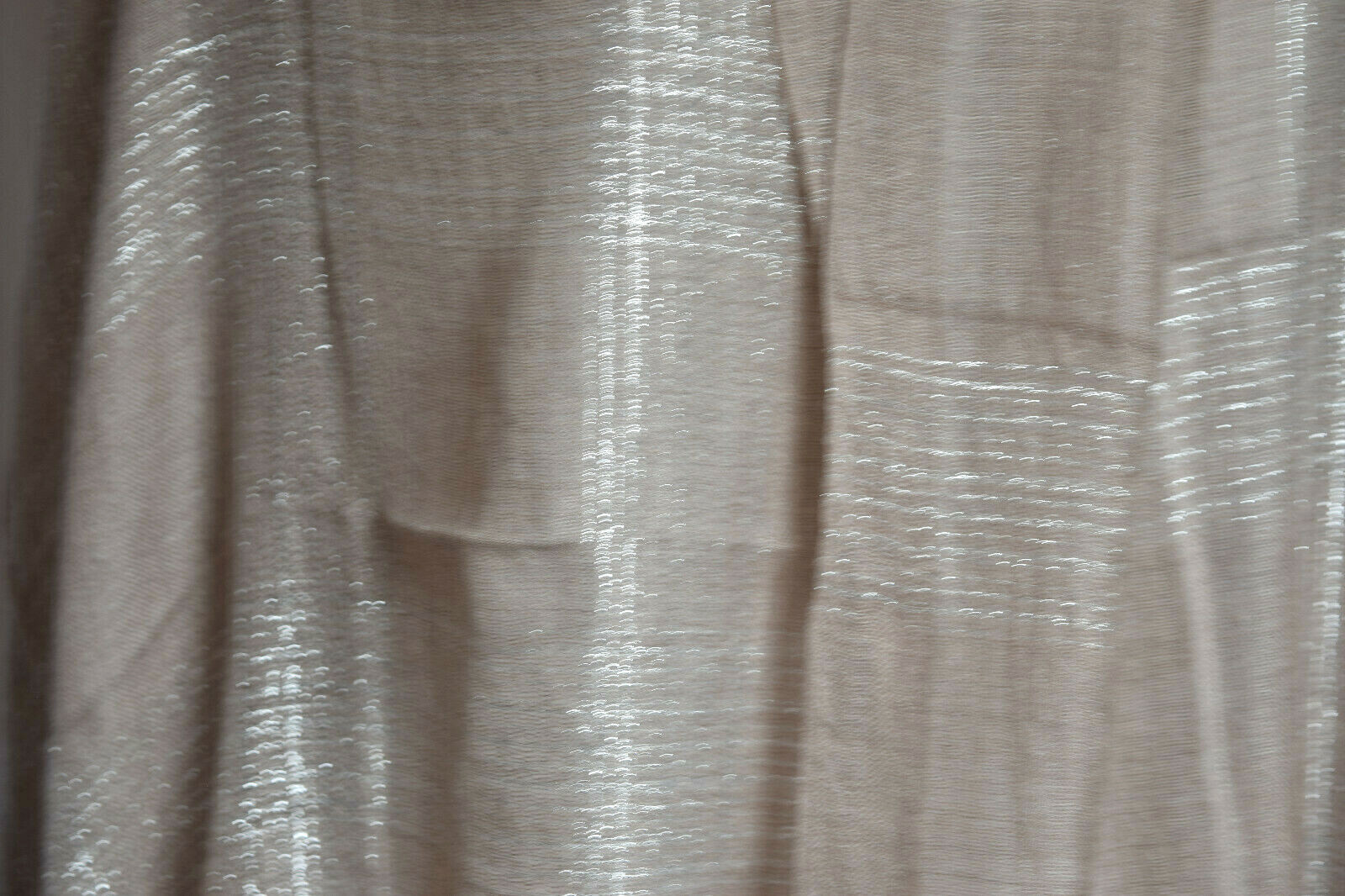 REPEAT Brown/Silver Fringe Rectangular Scarf/Shawl - image 4