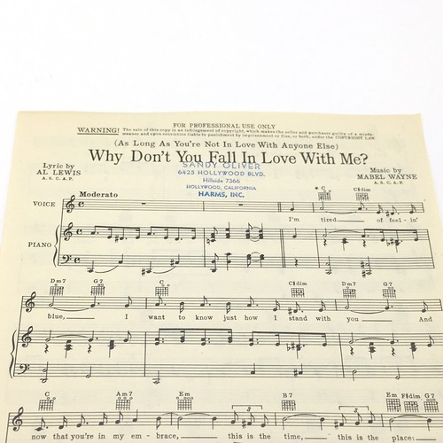Two Songs Of Sheet Music VG Mabel Wayne With Al Lewis Lyrics - Picture 4 of 4