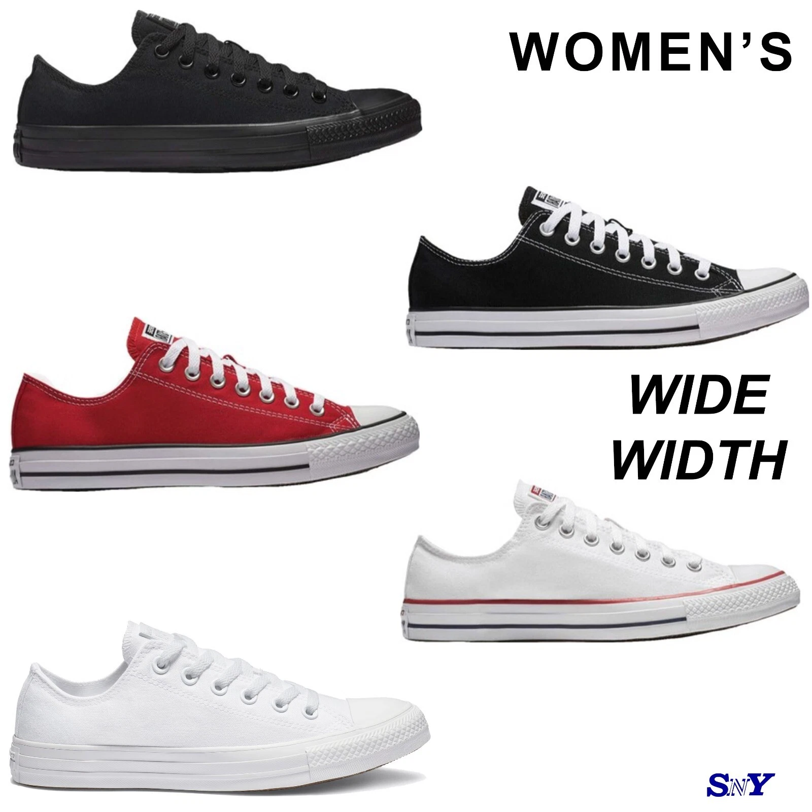 Converse Chuck Taylor All Star Low OX Classic Sneakers WIDE WIDTH Women’s NEW