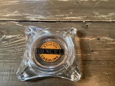 Rare Dixcel Gasoline "A Trial Tells" Advertising Ashtray