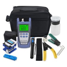 Fiber Optic Tool Kit w/ Fiber Cleaver Power Meter 5KM Visual Fault Locator fl89