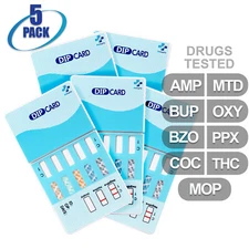 Mintegrity [5pk] 9-Panel Dip Card Urine Drug Test  #MI-WDOA-295
