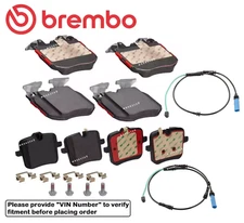 Front & Rear Brake Pad OE Brembo Ceramic +Sensor for BMW M760i M850i xDrive / GC