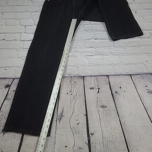Levi 550 Jeans Boys Size 14 (25x27) Slim Relaxed Fit Straight Leg Black VGUC - Picture 8 of 11