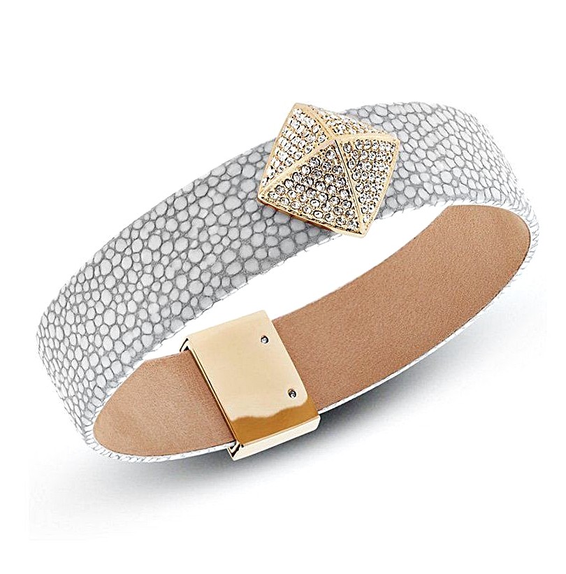 Браслет Michael Kors MKJ5227710 из натуральной кожи золотого цвета Новый 26190₽