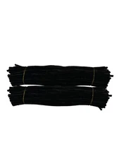 200Pcs Black Pipe Cleaners Craft Bulk Supplies 12inch x 6mm