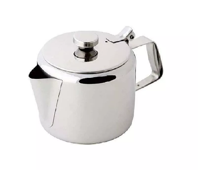 Stainless Steel Teapot Coffee Hot Chocolate Tea Flip Lid Pot - Kitchen