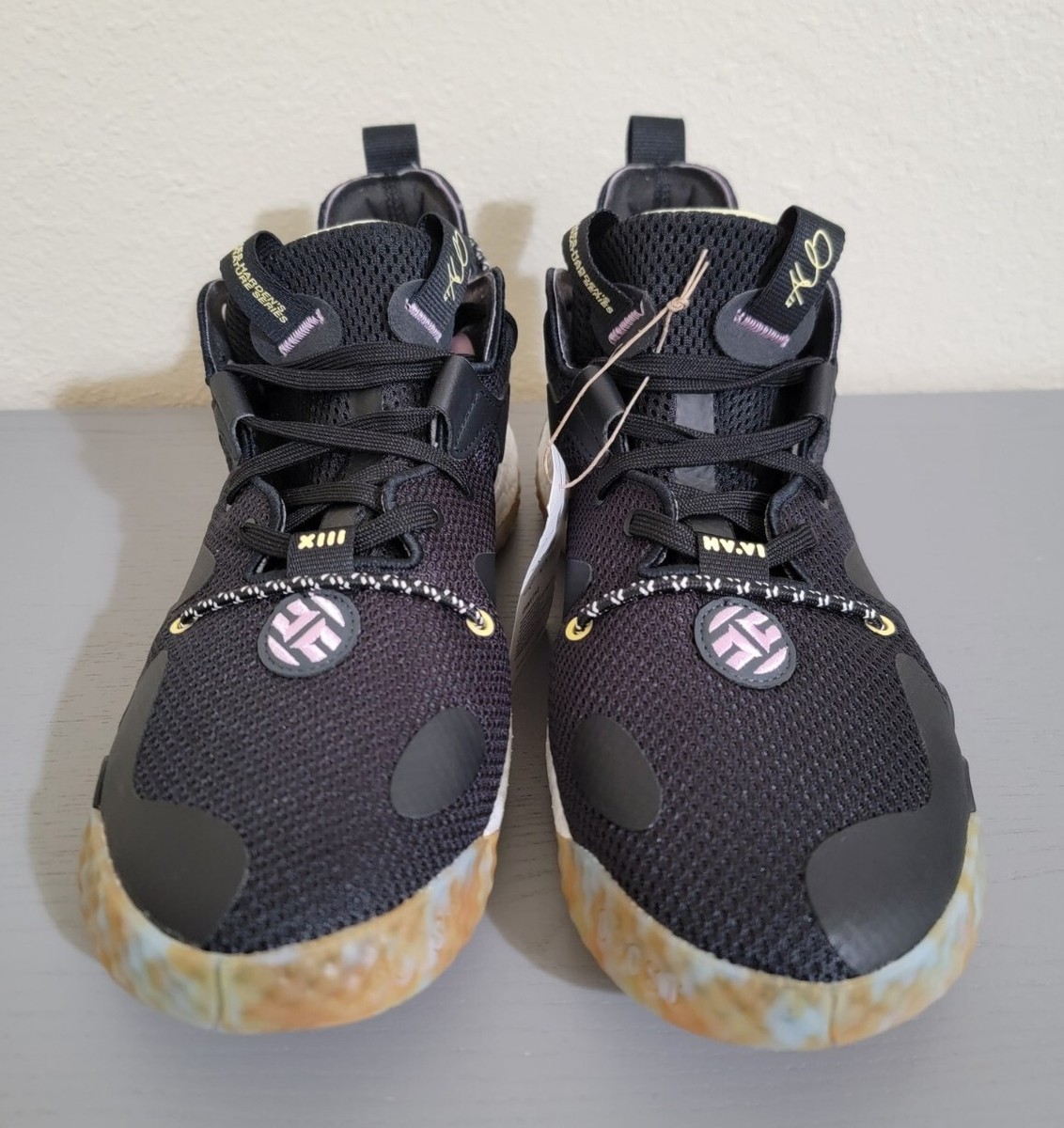 Size 12 - adidas Harden Vol. 6 Black Marbled for sale online  display picture 2