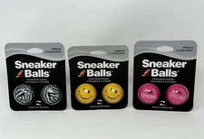 * SNEAKER BALLS * FRESH AND CLEAN SCENT ' LOT OF 3 - 2 PACKS ' MIXED PATTERNS