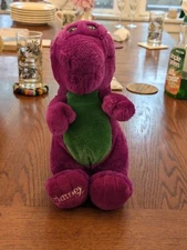 Vintage 1992 Barney Purple Dinosaur Soft Plush 12" The Lyons Group Retired 90s