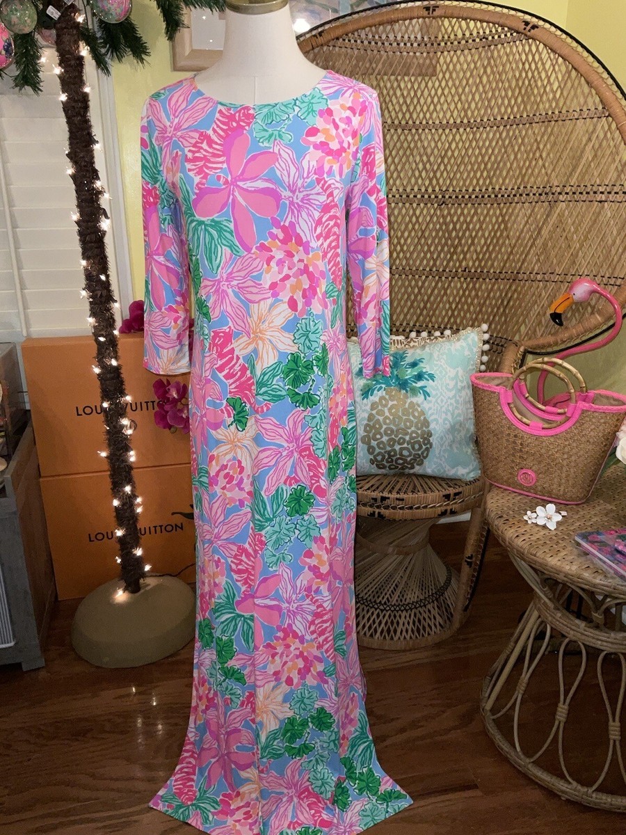 fiore maxi dress Batik Stripe Blood Orange Fiore Maxi Dress