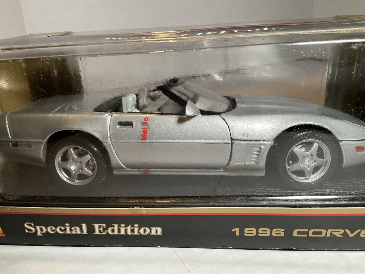 シボレー コルベット C4 1996 Corvette ミニカー1/18マイスト Maisto 1/18 1996 Corvette Convertible LT4 SILVER, RARE C4