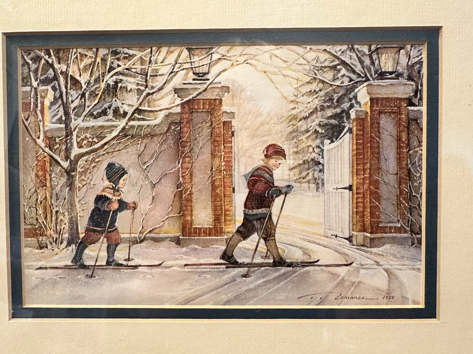 Impresión enmarcada Tricia Romance 1988 “Keeping up” 12,5”x15” Foto 2 de 4