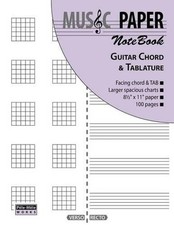 MUSIC PAPER NoteBook - Guitar Chord  Tablature by Ashkan Mashhour English Pap