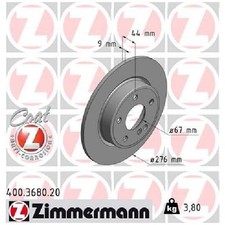 2x Zimmermann Scheibenbremse 26048682 hinten A2464230012 A246423001207