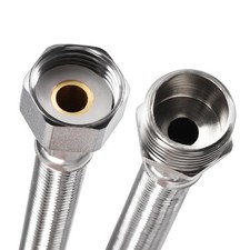 1/2 BSP Female x 1/2 BSP Male Faucet Line Connector 8  L for Connecting