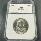 1959 50C Franklin Half Dollar MS62 (90049)