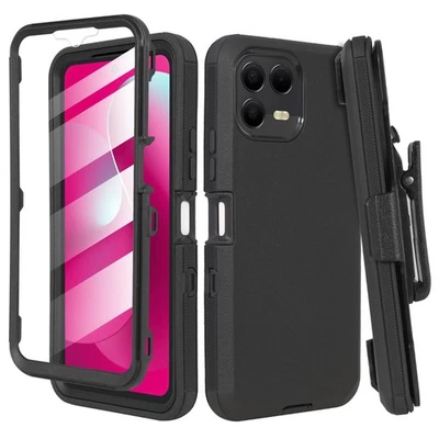 THOUSAND GEAR For Tmobile Revvl 8/8 Pro Belt Clip Kickstand Holster+Screen Fits Otterbox Case