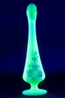 Vintage Fenton Satin Custard Glass Bud Vase Hand Painted Flowers Signed (Used)
