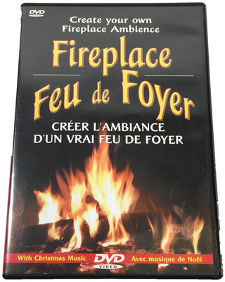Fireplace - Feu de Foyer - DVD Ambience with Christmas Music - 2000
