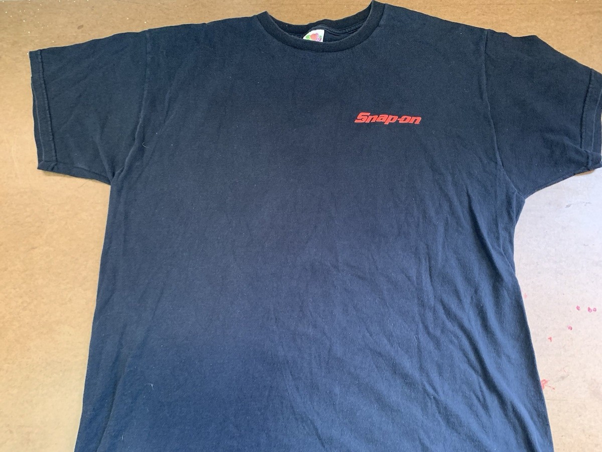 VTG Mens XL Snap On The Tool For Every Toy Motorcycle Tshirt Fruit Of The Loom View 4