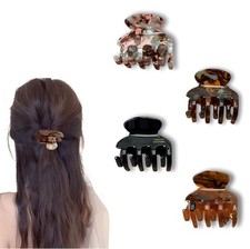 4 PCS Small Claw Clips Non Slip Thick Thin Hair French Medium 1.8 Inch Cute