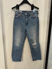 gap jeans women 29, cheeky straight leg, high rise
