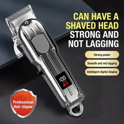 Professional Hair Clippers Trimmer Mens Barber Hair Cutting kit Machine Cordless