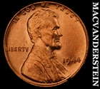 1944 Lincoln Wheat Cent - Red Choice Gem Brilliant Unc  No Reserve  #K1672