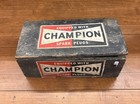 Rare ANTIQUE Champion Spark Plugs Wood Crate Shipping Crate Advertising w/Labels