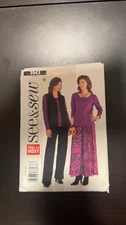 See & Sew 3943 Misses Sz 14 16 18 Vest Top Skirt Pants Sewing Pattern FF UNCUT