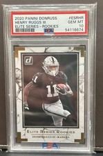 Henry Ruggs III 2020 Panini Donruss Elite Series Rookies RC PSA 10 Raiders 