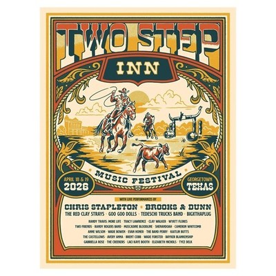 Two Step Inn Music Festival Texas April 2026 Poster